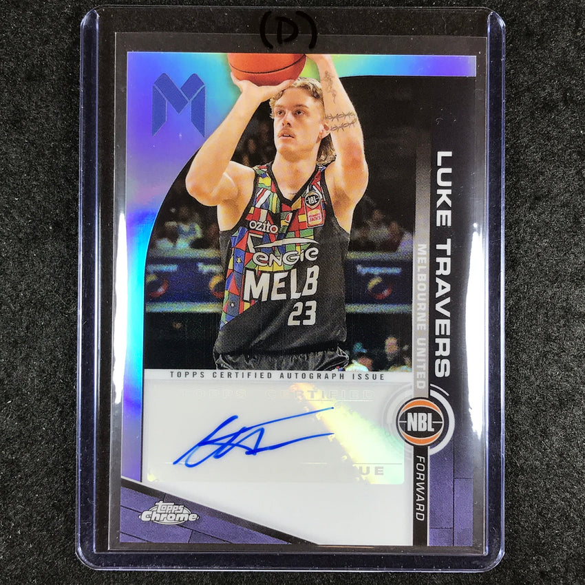 2023-24 Topps Chrome NBL LUKE TRAVERS NBL Auto #LT (D)