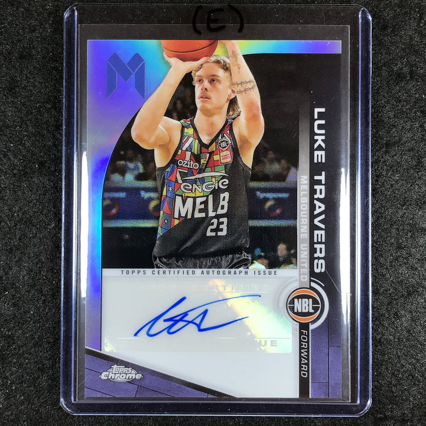 2023-24 Topps Chrome NBL LUKE TRAVERS NBL Auto #LT (E)