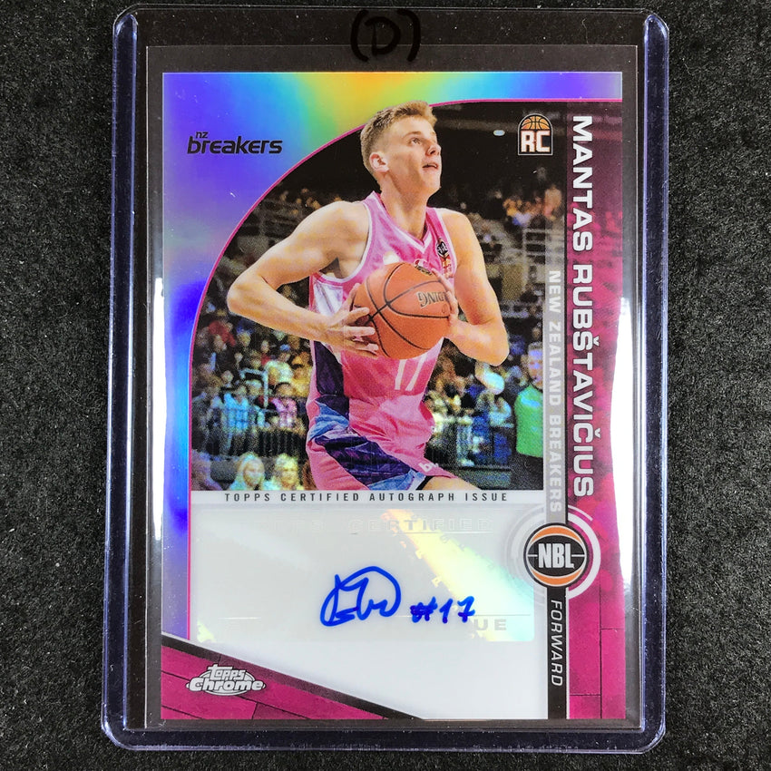 2023-24 Topps Chrome NBL MANTAS RUBSTAVICIUS NBL Rookie Auto #MR (D)