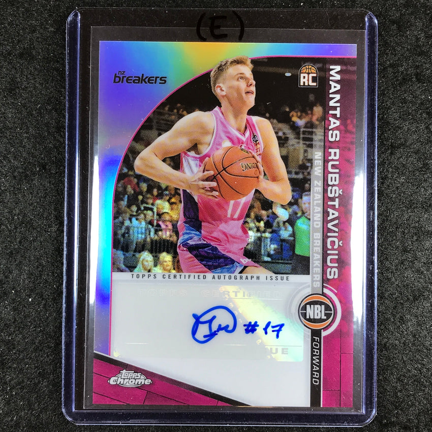 2023-24 Topps Chrome NBL MANTAS RUBSTAVICIUS NBL Rookie Auto #MR (E)