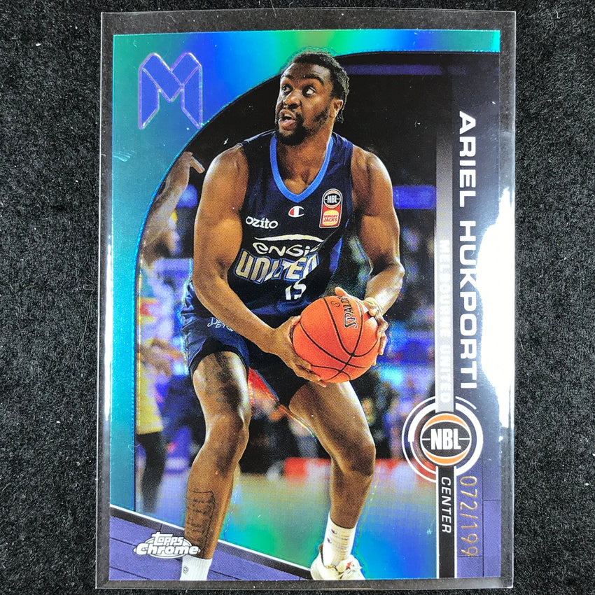 2023-24 Topps Chrome NBL ARIEL HUKPORTI Base Aqua 72/199 #42