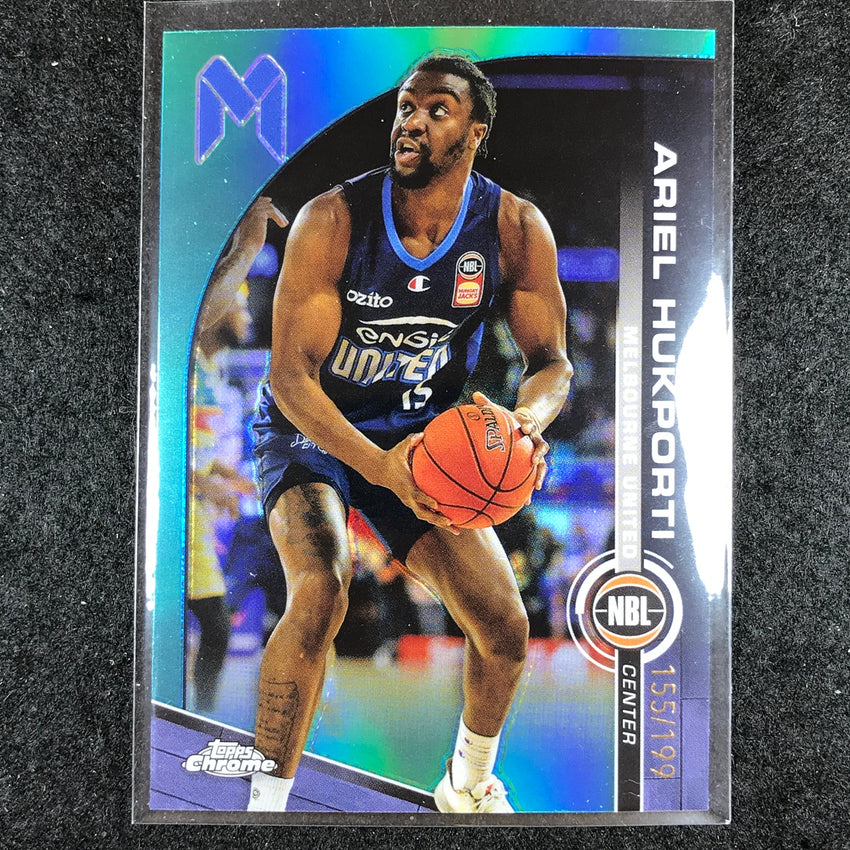 2023-24 Topps Chrome NBL ARIEL HUKPORTI Base Aqua 155/199 #42