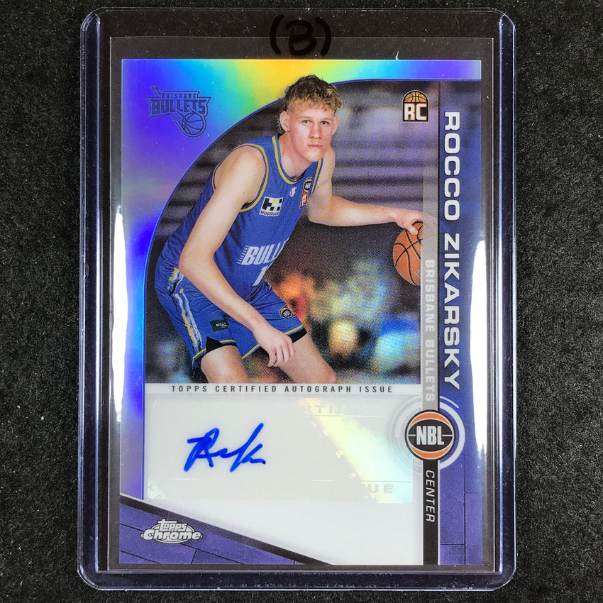 2023-24 Topps Chrome NBL ROCCO ZIKARSKY NBL Rookie Auto #RZ (B)