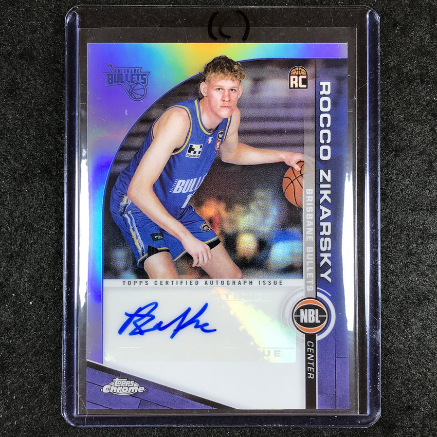 2023-24 Topps Chrome NBL ROCCO ZIKARSKY NBL Rookie Auto #RZ (C)