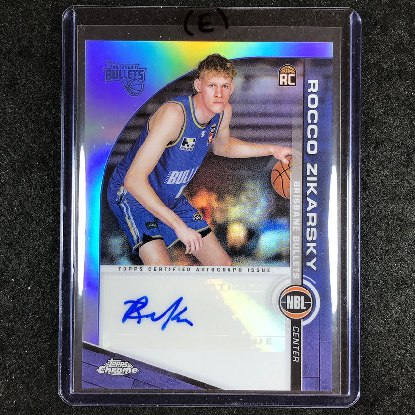 2023-24 Topps Chrome NBL ROCCO ZIKARSKY NBL Rookie Auto #RZ (E)