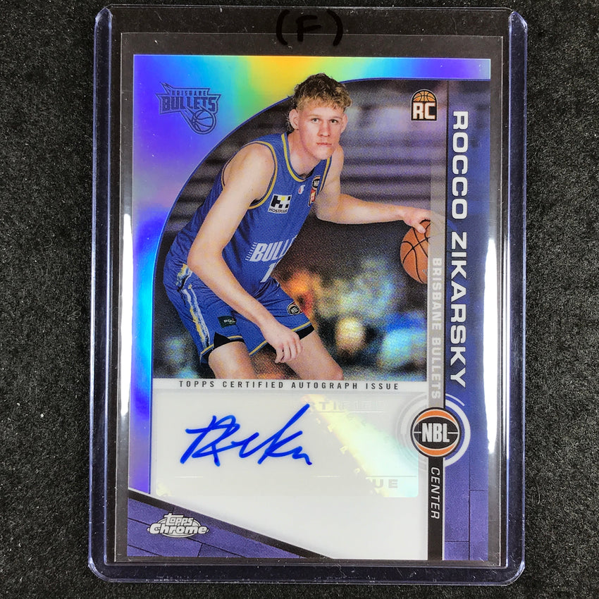 2023-24 Topps Chrome NBL ROCCO ZIKARSKY NBL Rookie Auto #RZ (F)