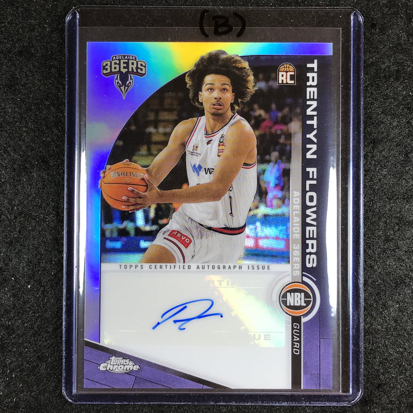 2023-24 Topps Chrome NBL TRENTYN FLOWERS NBL Rookie Auto #TF (B)