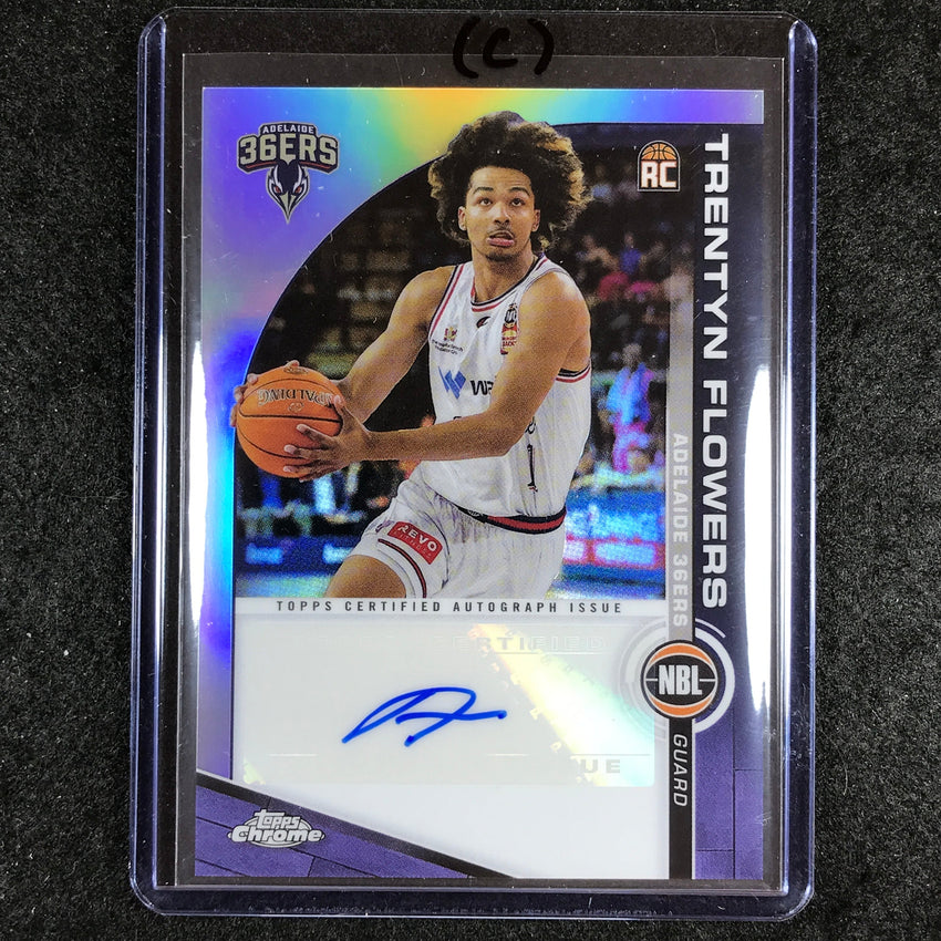 2023-24 Topps Chrome NBL TRENTYN FLOWERS NBL Rookie Auto #TF (C)