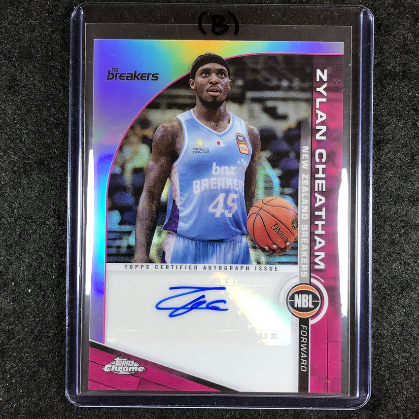 2023-24 Topps Chrome NBL ZYLAN CHEATHAM NBL Auto #ZC (B)