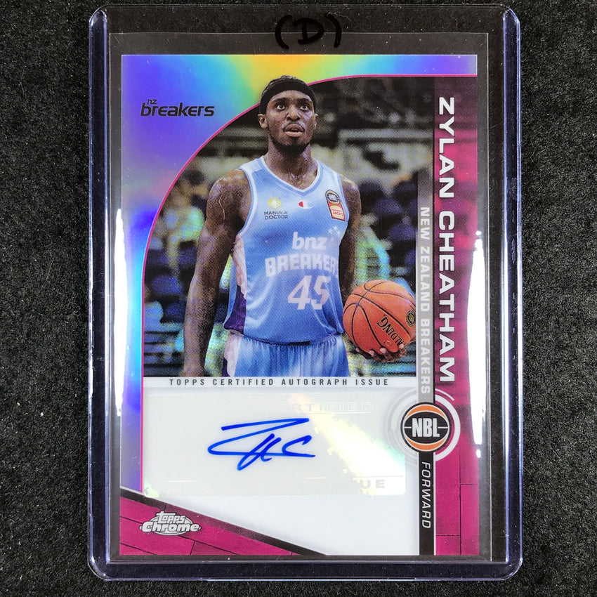 2023-24 Topps Chrome NBL ZYLAN CHEATHAM NBL Auto #ZC (D)