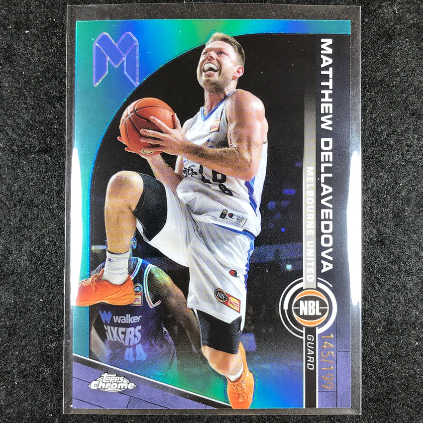 2023-24 Topps Chrome NBL MATTHEW DELLAVEDOVA Base Aqua 145/199 #49
