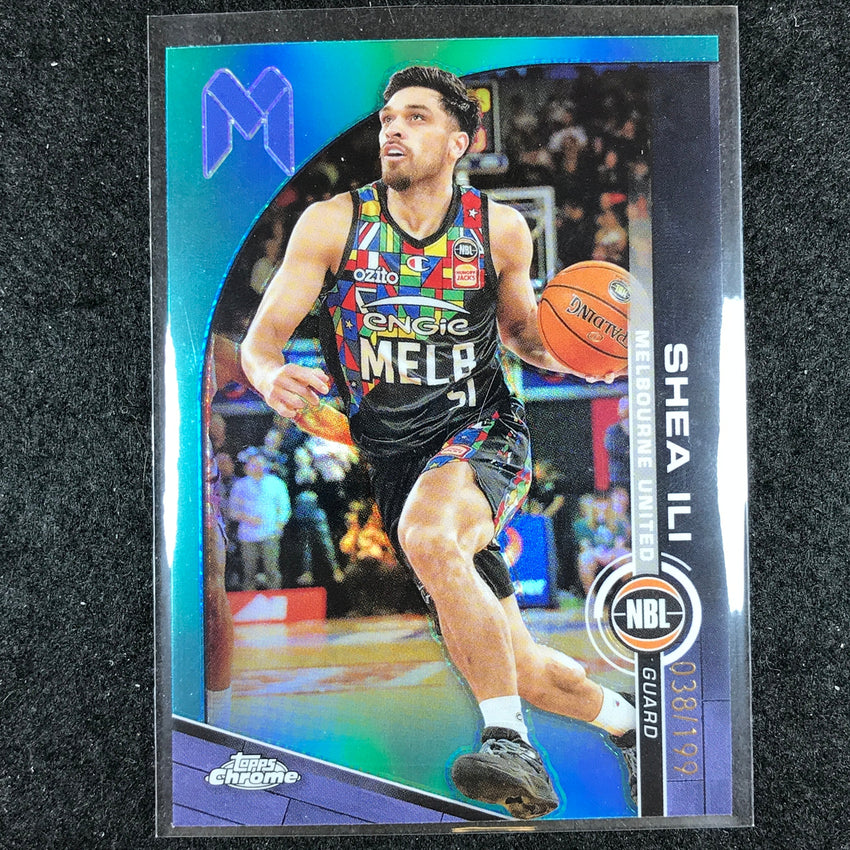 2023-24 Topps Chrome NBL SHEA ILI Base Aqua 38/199 #50