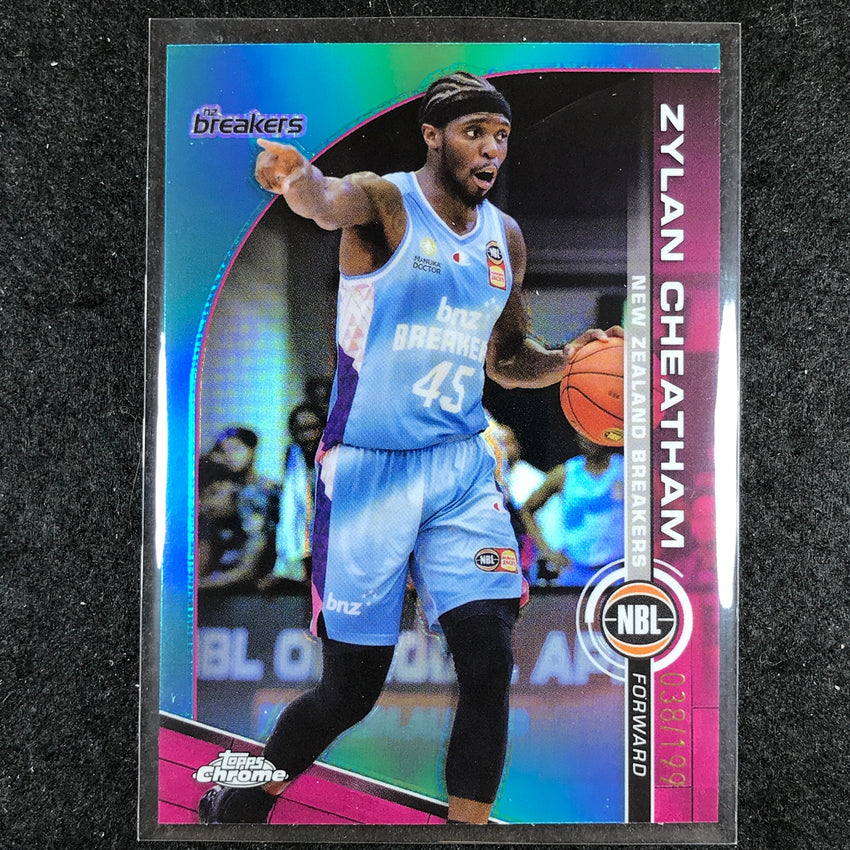2023-24 Topps Chrome NBL ZYLAN CHEATHAM Base Aqua 38/199 #51