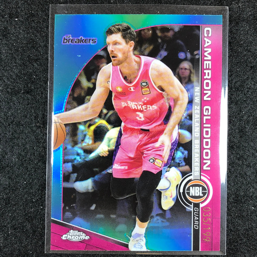 2023-24 Topps Chrome NBL CAMERON GLIDDON Base Aqua 35/199 #53