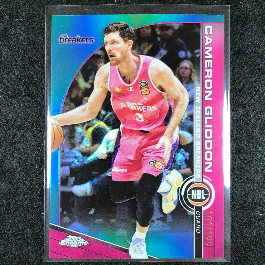 2023-24 Topps Chrome NBL CAMERON GLIDDON Base Aqua 101/199 #53