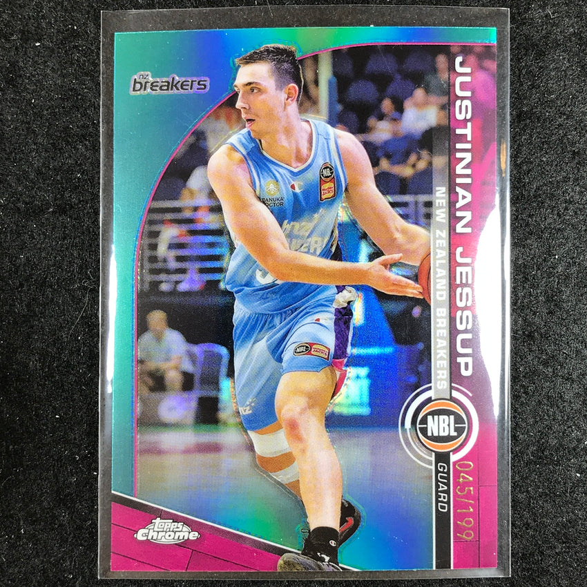 2023-24 Topps Chrome NBL JUSTINIAN JESSUP Base Aqua 45/199 #55