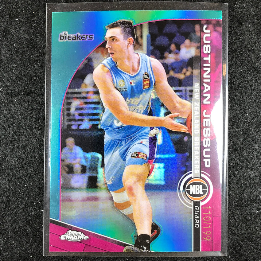 2023-24 Topps Chrome NBL JUSTINIAN JESSUP Base Aqua 110/199 #55