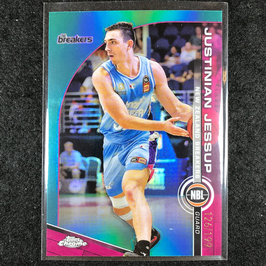 2023-24 Topps Chrome NBL JUSTINIAN JESSUP Base Aqua 126/199 #55