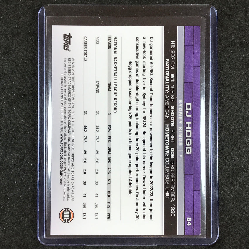 2023-24 Topps Chrome NBL DJ HOGG Base Superfractor 1/1 #84