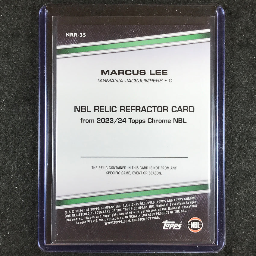 2023-24 Topps Chrome NBL MARCUS LEE NBL Relics Patch Superfractor 1/1 #35