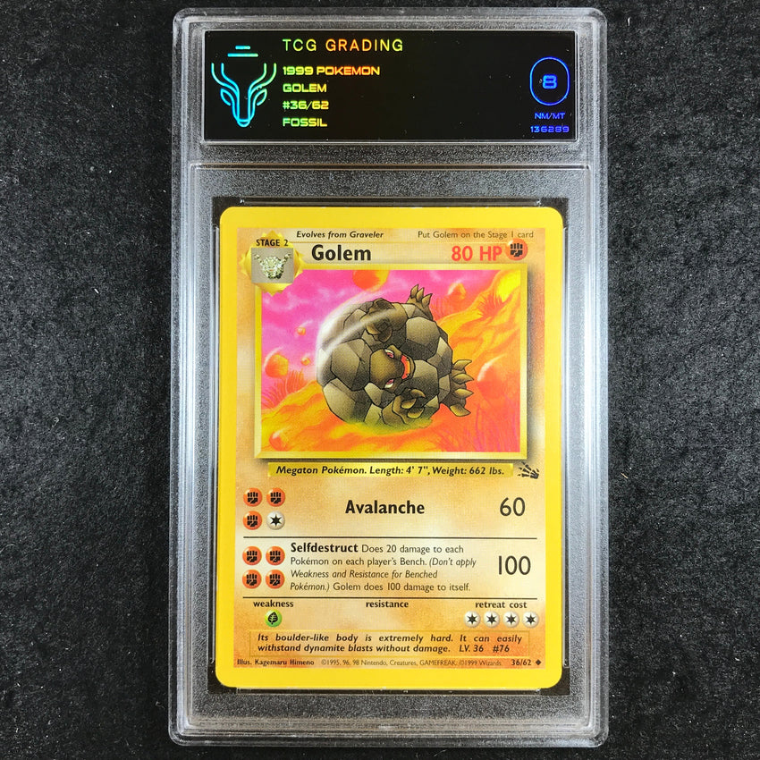 TCG Grading Golem - 36/62 - Uncommon Fossil Unlimited 289