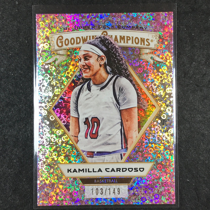 2025 Goodwin Champions KAMILLA CARDOSO Pink Confetti /149 #60