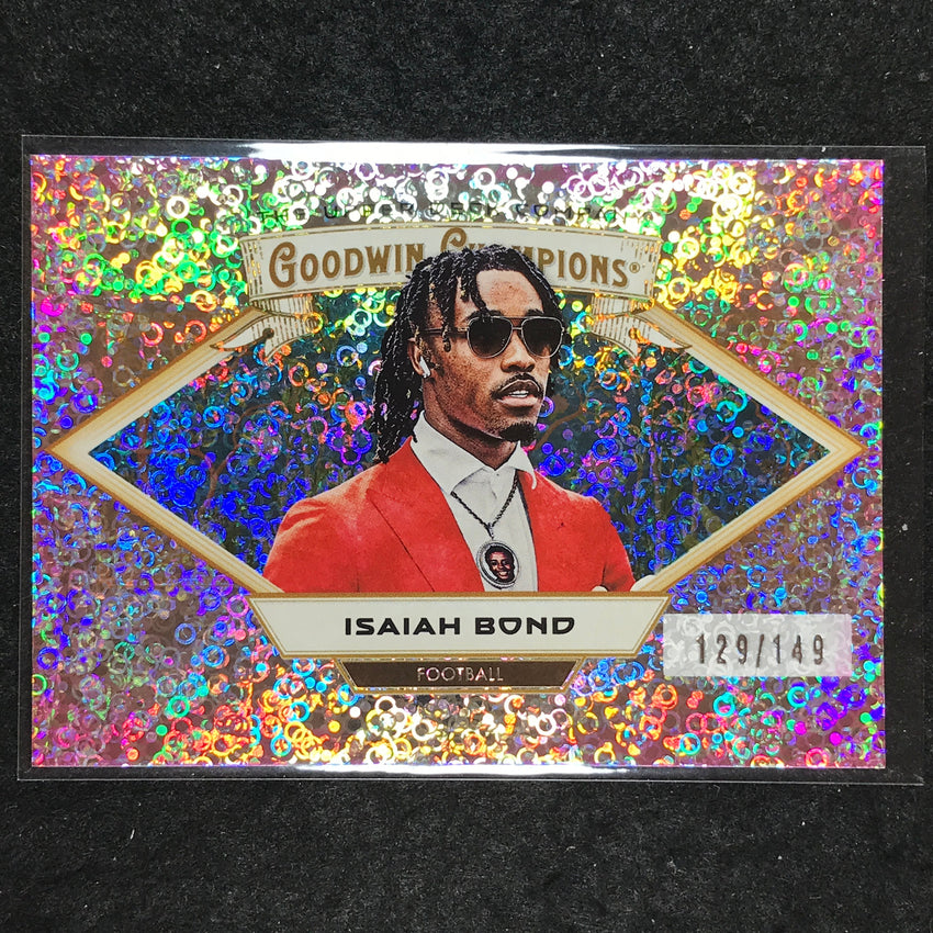2025 Goodwin Champions ISAIAH BOND Horizontal Pink Confetti /149 #92