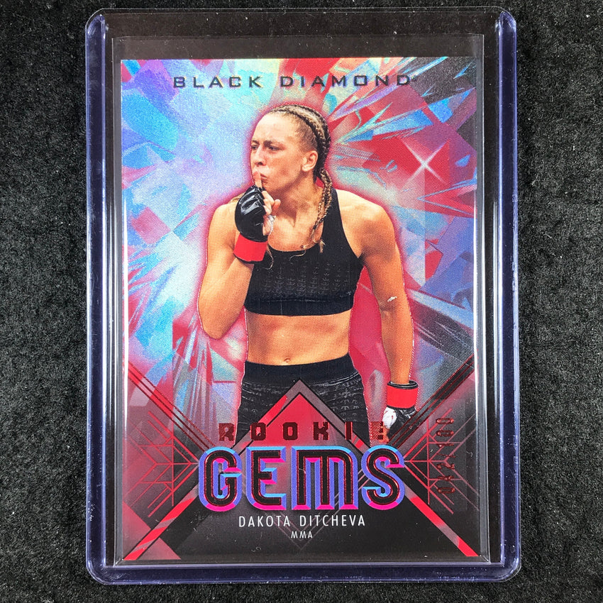 2025 Goodwin Champions DAKOTA DITCHEVA Black Diamond Rookie Gems Ruby 42/100