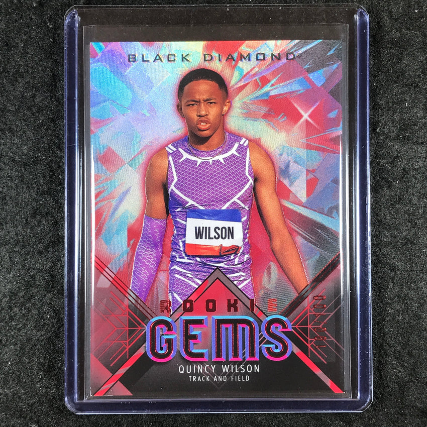 2025 Goodwin Champions QUINCY WILSON Black Diamond Rookie Gems Ruby 100/100