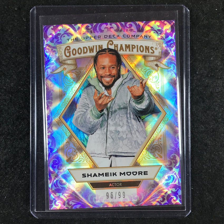 2025 Goodwin Champions SHAMEIK MOORE Purple Diamond 96/99 #18