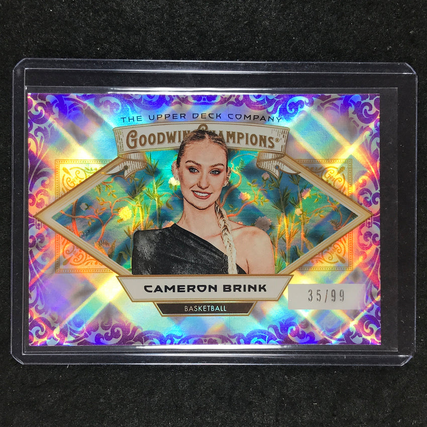 2025 Goodwin Champions CAMERON BRINK Horizontal Purple Diamond 35/99 #96
