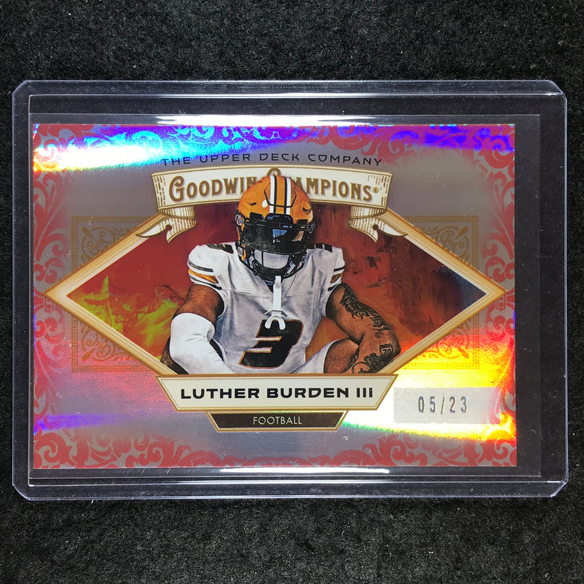 2025 Goodwin Champions LUTHER BURDEN III Horizontal Red Pillars 5/23 #99