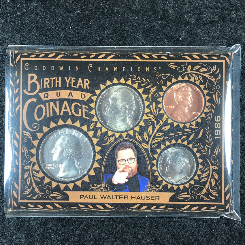 2025 Goodwin Champions PAUL WALTER HAUSER Birth Year Quad Coinage 6/50