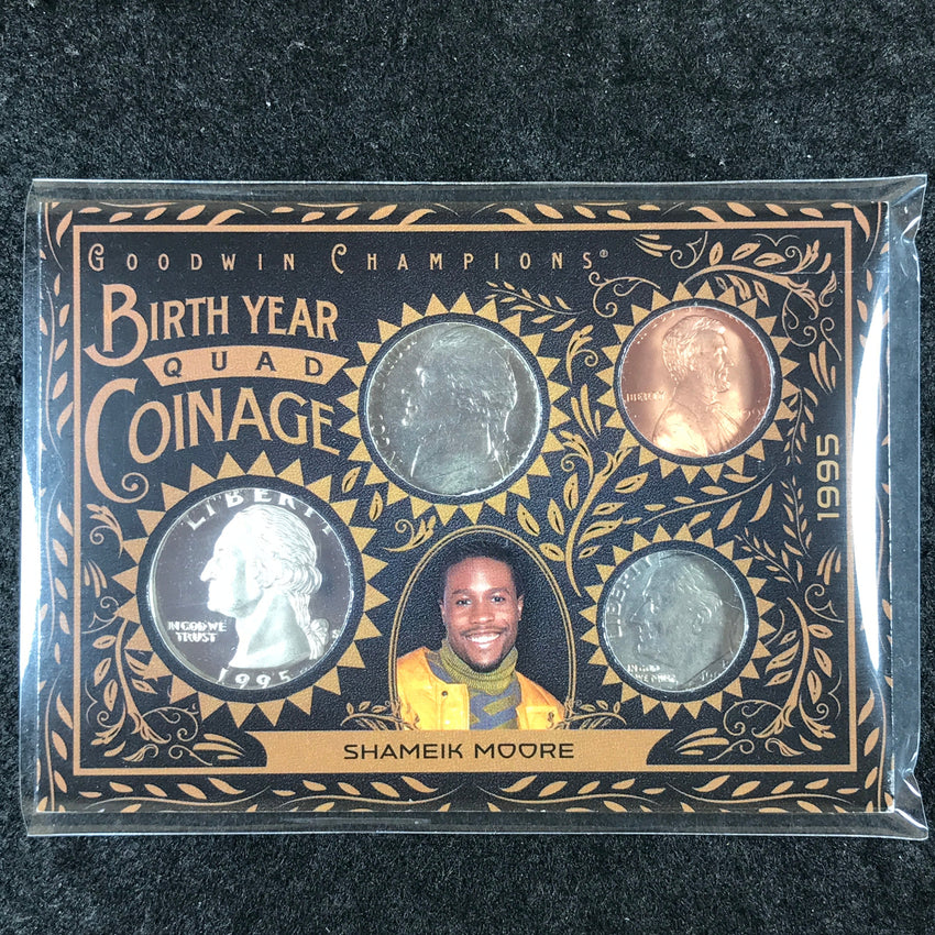 2025 Goodwin Champions SHAMEIK MOORE Birth Year Quad Coinage 10/50