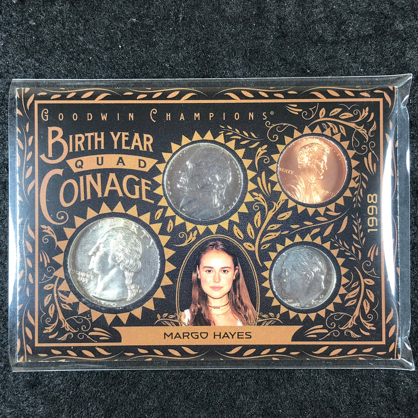 2025 Goodwin Champions MARGO HAYES Birth Year Quad Coinage 8/50