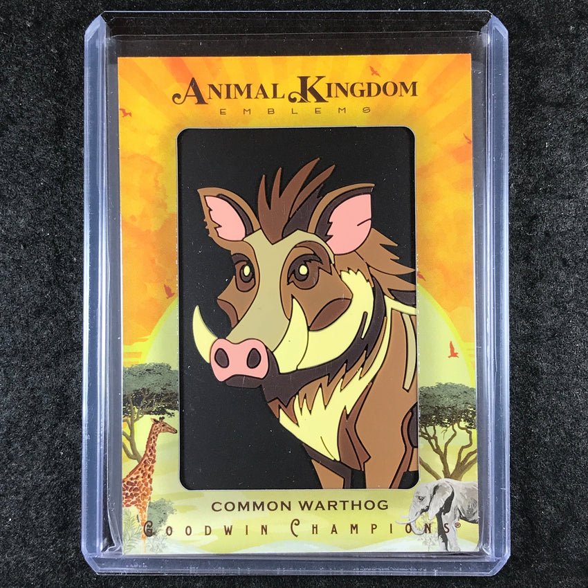 2025 Goodwin Champions COMMON WARTHOG Animal Kingdom Emblems Level 1 #17