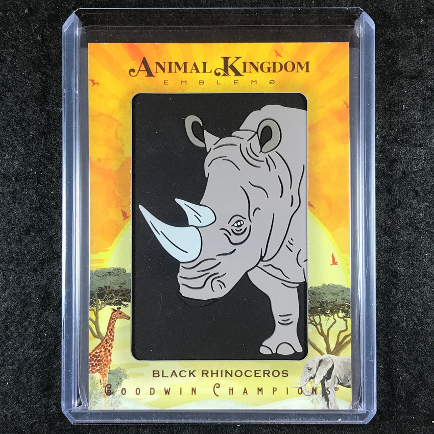2025 Goodwin Champions BLACK RHINOCEROS Animal Kingdom Emblems Level 1 #34