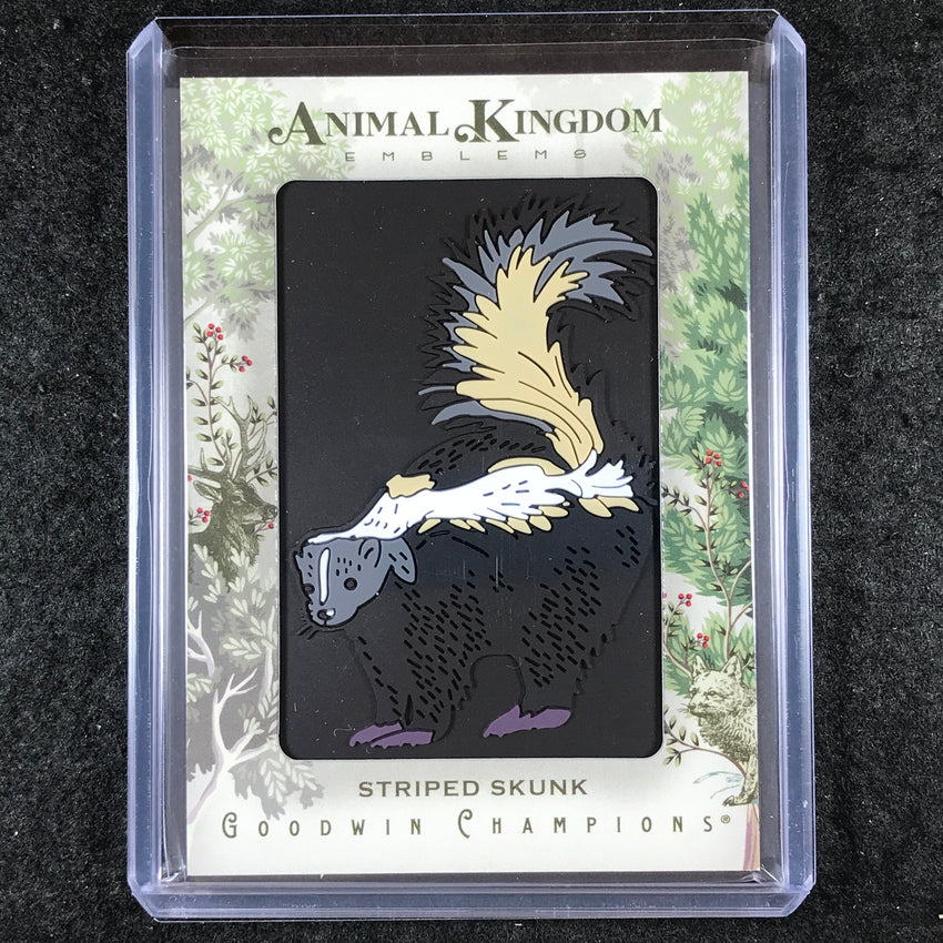2025 Goodwin Champions STRIPED SKUNK Animal Kingdom Emblems Level 2 #53