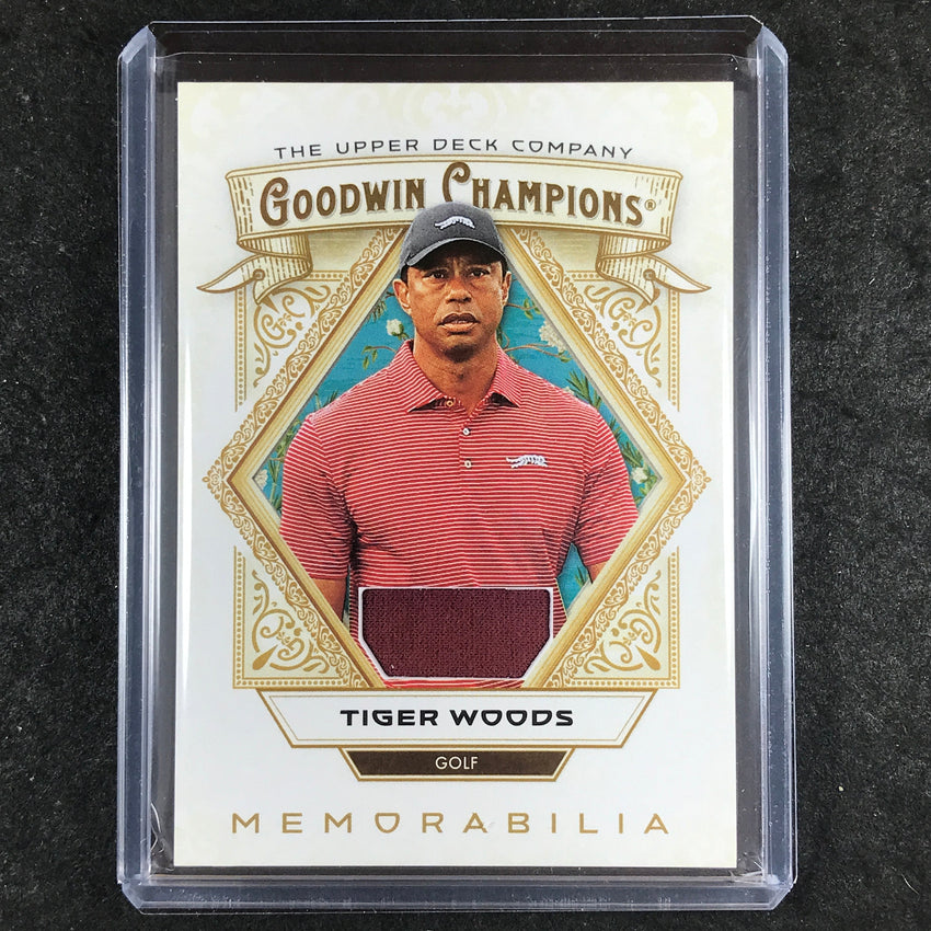 2025 Goodwin Champions TIGER WOODS Memorabilia Jersey Relic #TW
