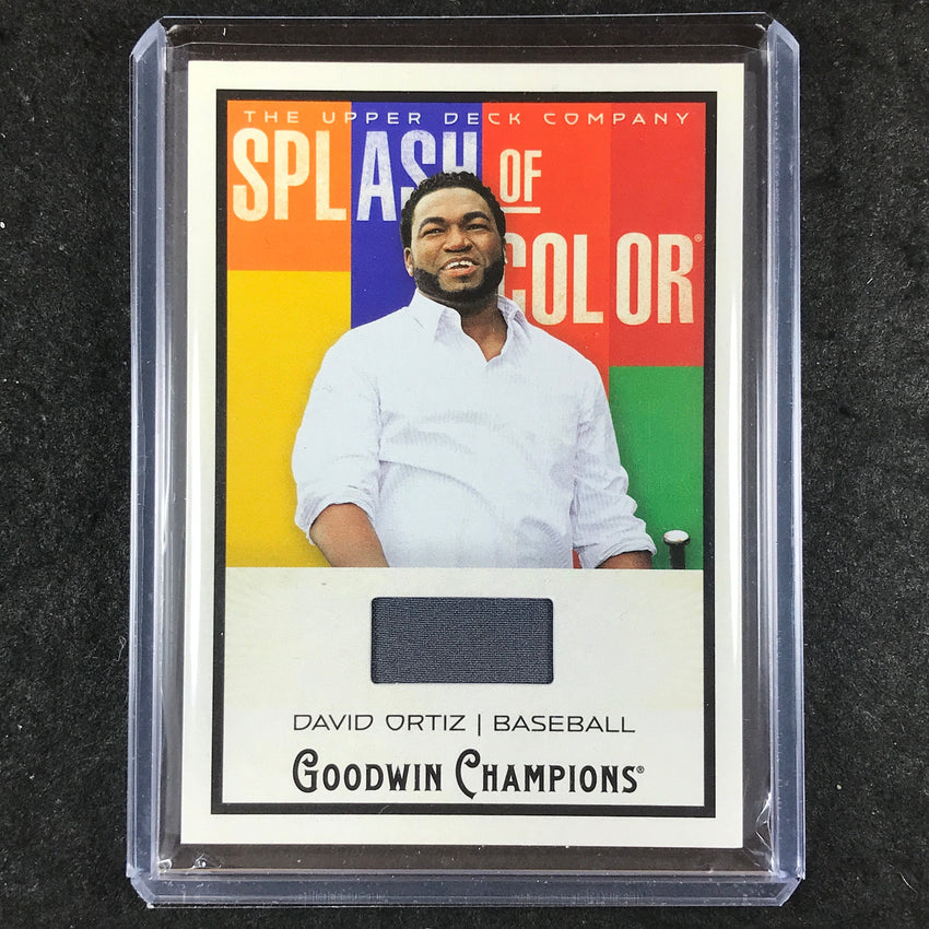 2025 Goodwin Champions DAVID ORTIZ Splash of Color Memorabilia Jersey Relic #DO