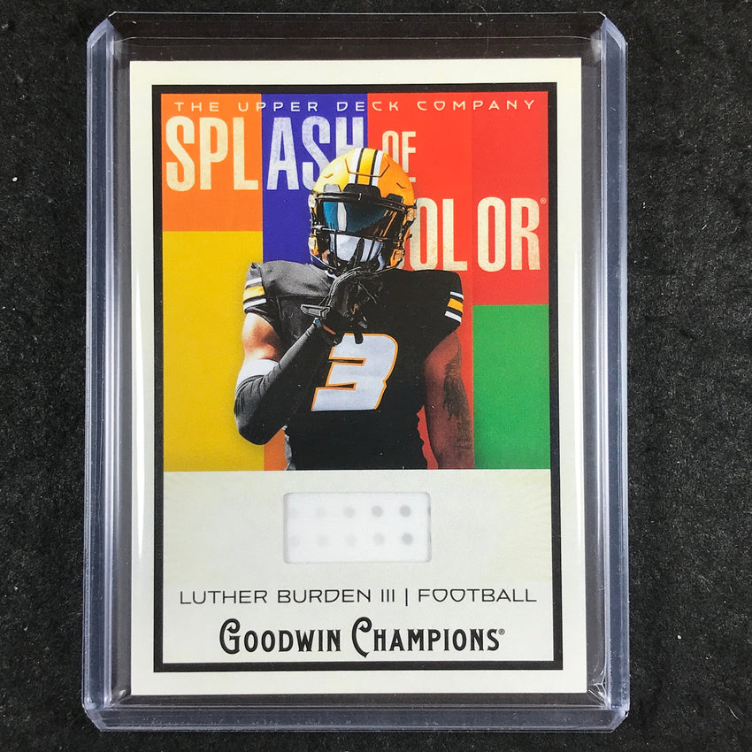 2025 Goodwin Champions LUTHER BURDEN III Splash of Color Memorabilia Relic #LB