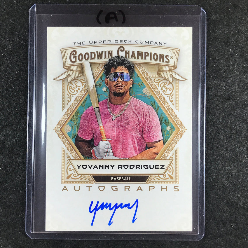2025 Goodwin Champions YOVANNY RODRIGUEZ Base Autograph #YR (A)