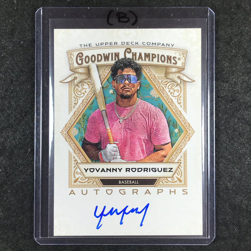 2025 Goodwin Champions YOVANNY RODRIGUEZ Base Autograph #YR (B)