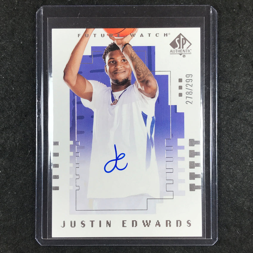 2025 Goodwin Champions JUSTIN EDWARDS Update SP Future Watch Auto 278/299