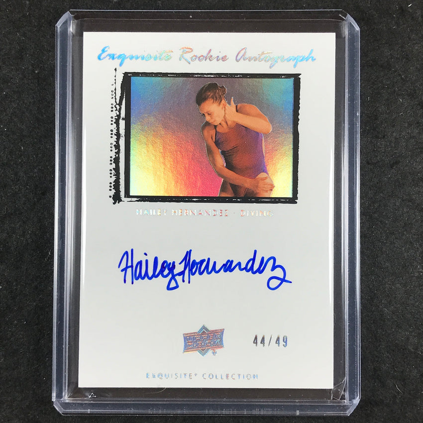 2025 Goodwin Champions HAILEY HERNANDEZ Exquisite 2009-10 Rookie Auto 44/49