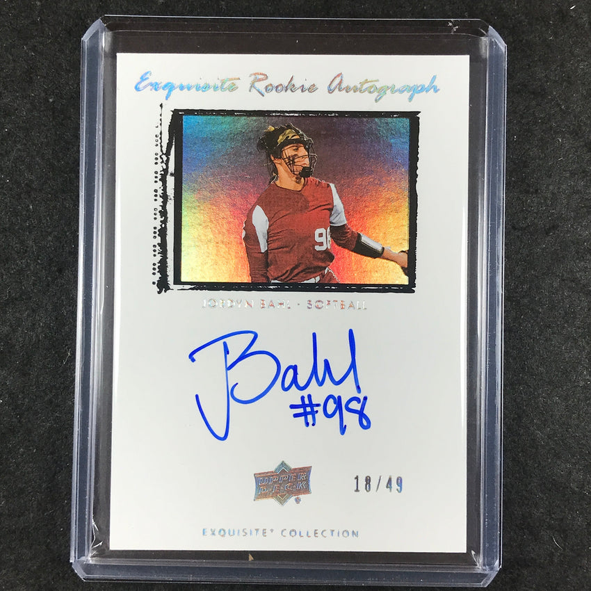 2025 Goodwin Champions JORDYN BAHL Exquisite Collection 09-10 Rookie Auto 18/49