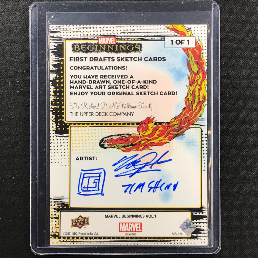 2022 Marvel Beginnings Vol. 2 Series 1 Kingpin Draft Sketch Card 1/1 Tim Shinn