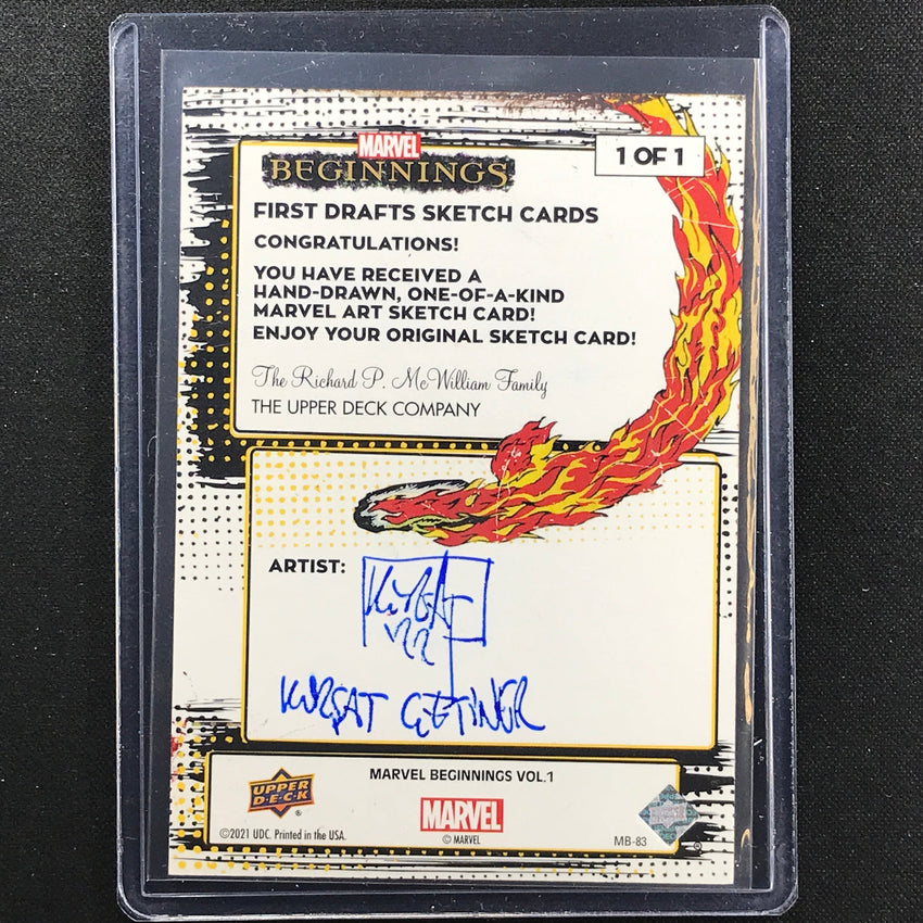 2022 Marvel Beginnings Vol. 2 Series 1 Miles Morales Sketch 1/1 Kursat Cetiner