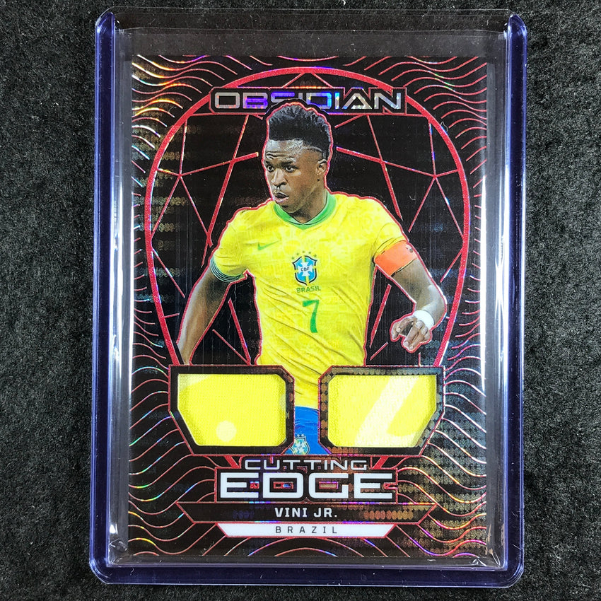2024-25 Obsidian VINI JR. Cutting Edge Jersey Relic Electric Red Pulsar 32/35