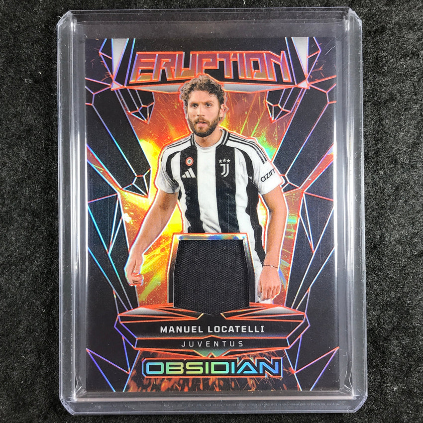2024-25 Obsidian MANUEL LOCATELLI Eruption Jersey Relic Electric Orange 14/99